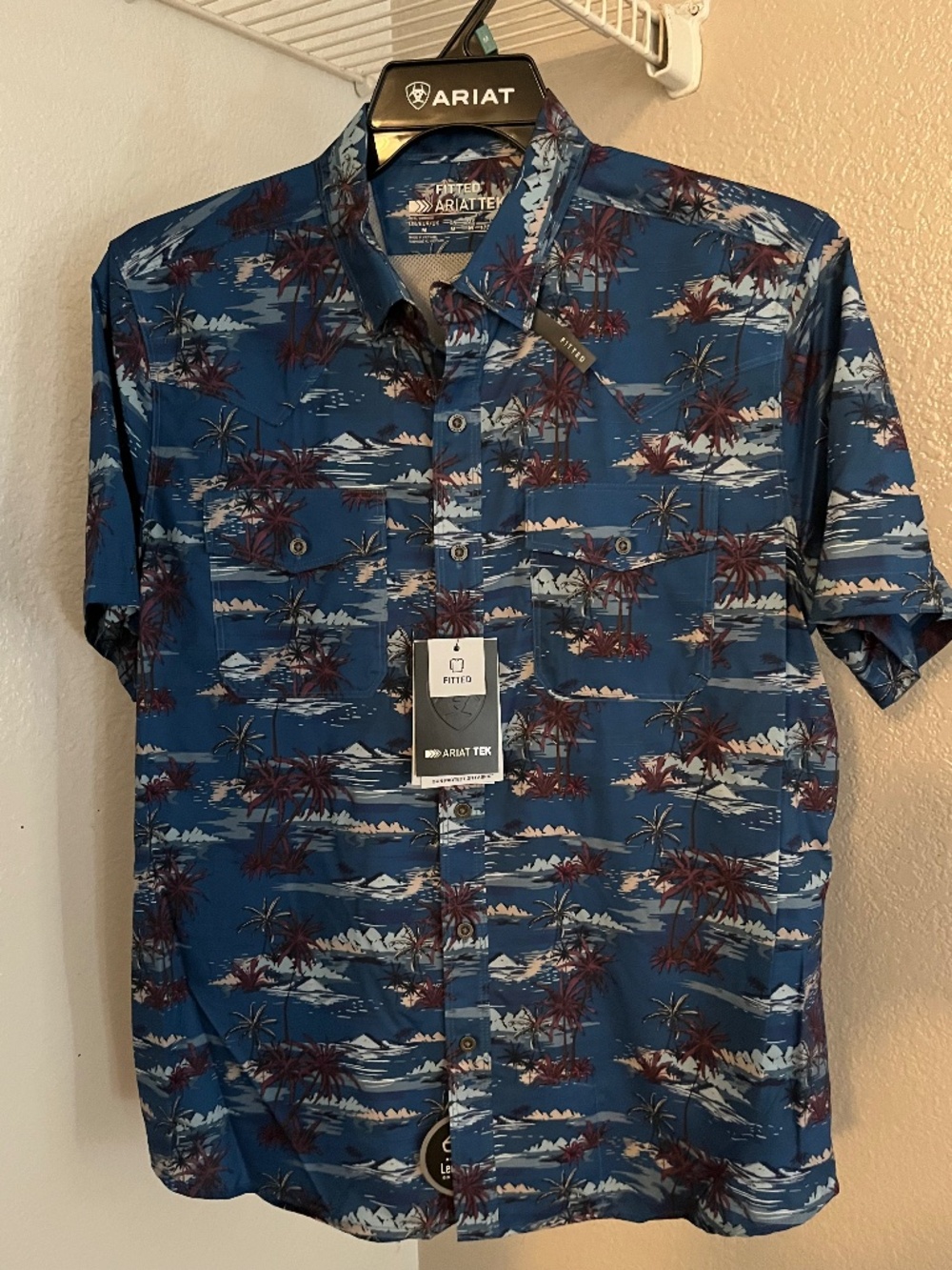 Ariat Men’s Vent-tek Western Fitted Shirt - Medium